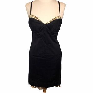 Guess Black and Gold Mini Dress